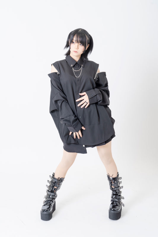 PSYNYXX 新・チェーンZIPシャツ