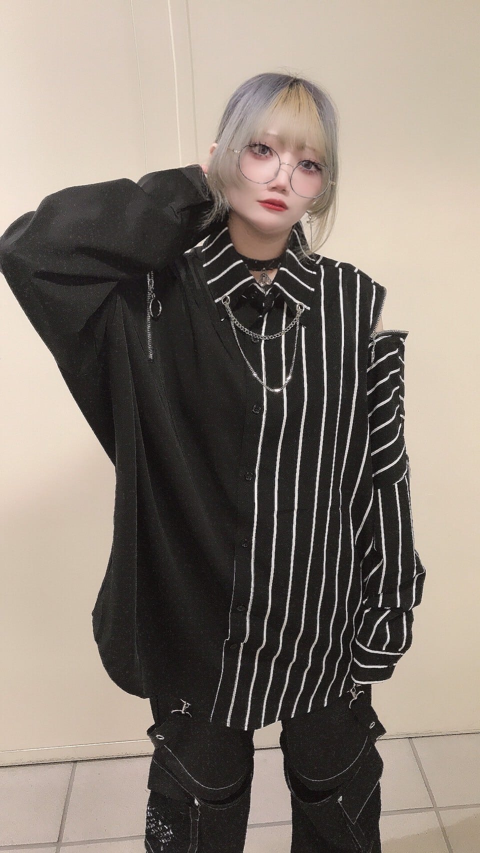 チェーンZIPシャツ　