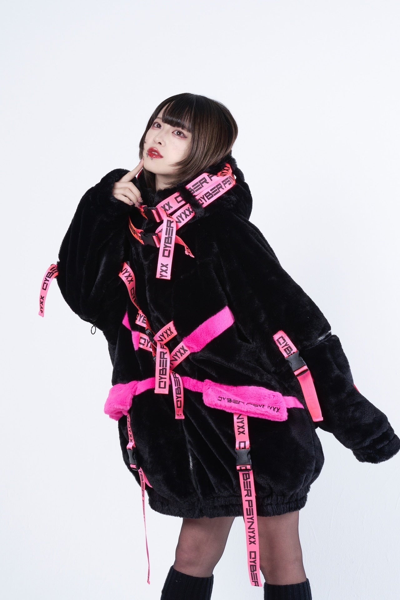PSYNYXXサイバーファーブルゾン　グランジ　cyber アウター　冬服
