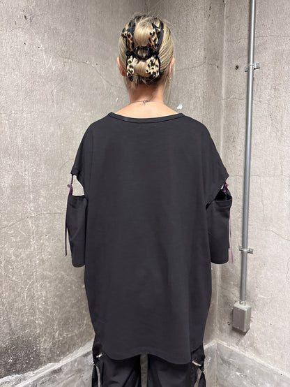 クロミ×PSYNYXXコラボオーバーサイズTシャツ 地雷 サブカル サンリオ