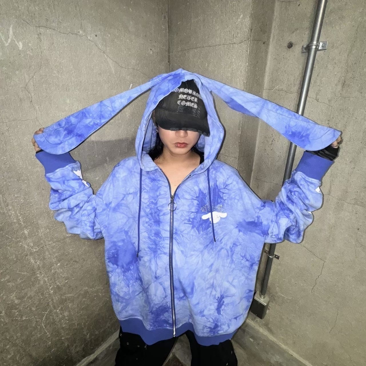 シナモン×PSYNYXXコラボZIPパーカー サブカル 地雷 天使界隈 サンリオ