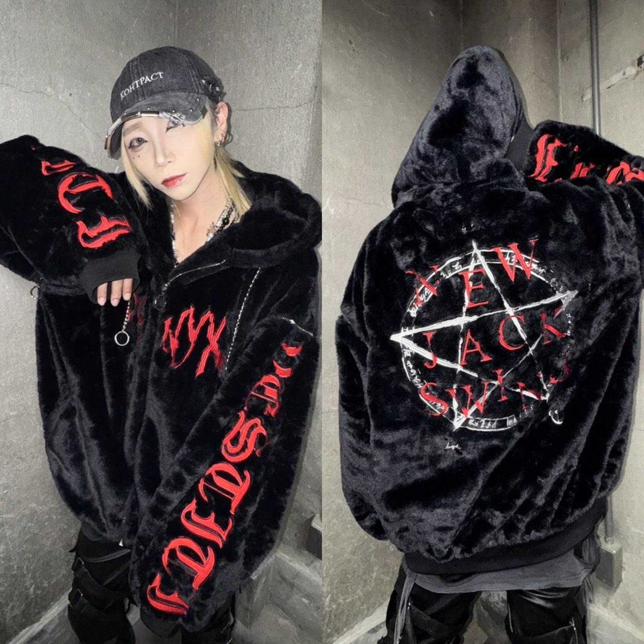 PSYNYXX×THICC 魔法陣ファーブルゾン