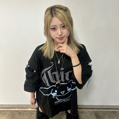 シナモン×THICC　オーバーサイズTシャツ サンリオ　シナモン　