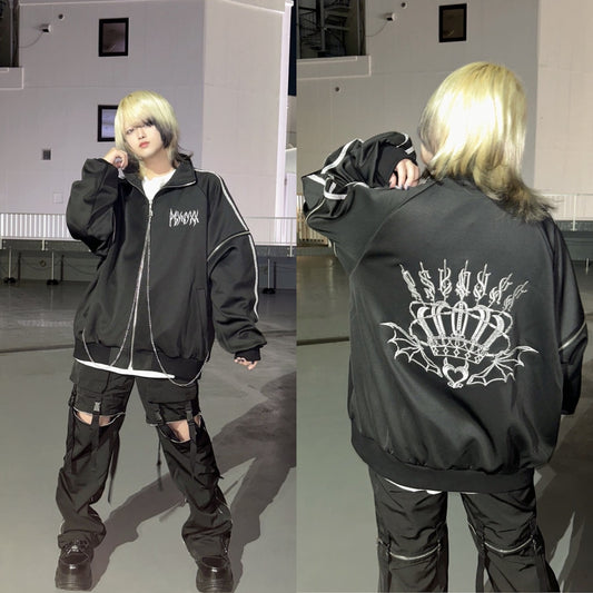 PSYNYXX バッククラウン刺繍ジャージ サブカル 地雷