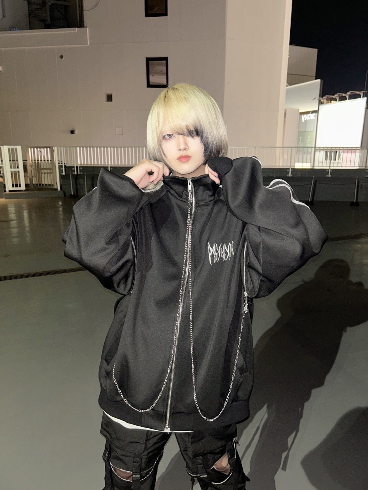 【ri様】値段交渉可能　808.VISION ジップフーディ swag y2k PSYNYXX バッククラウン刺繍ジャージ サブカル 地雷 – THICC PSYNYXX