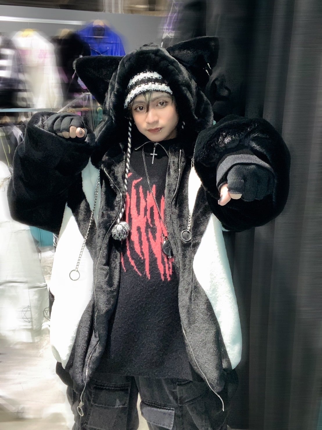 PSYNYXX 切替猫耳　ハイクオリティファーブルゾン