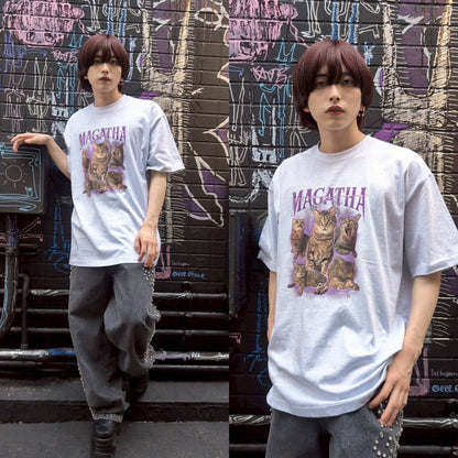 キジトラキャットTシャツ サブカル サブスト