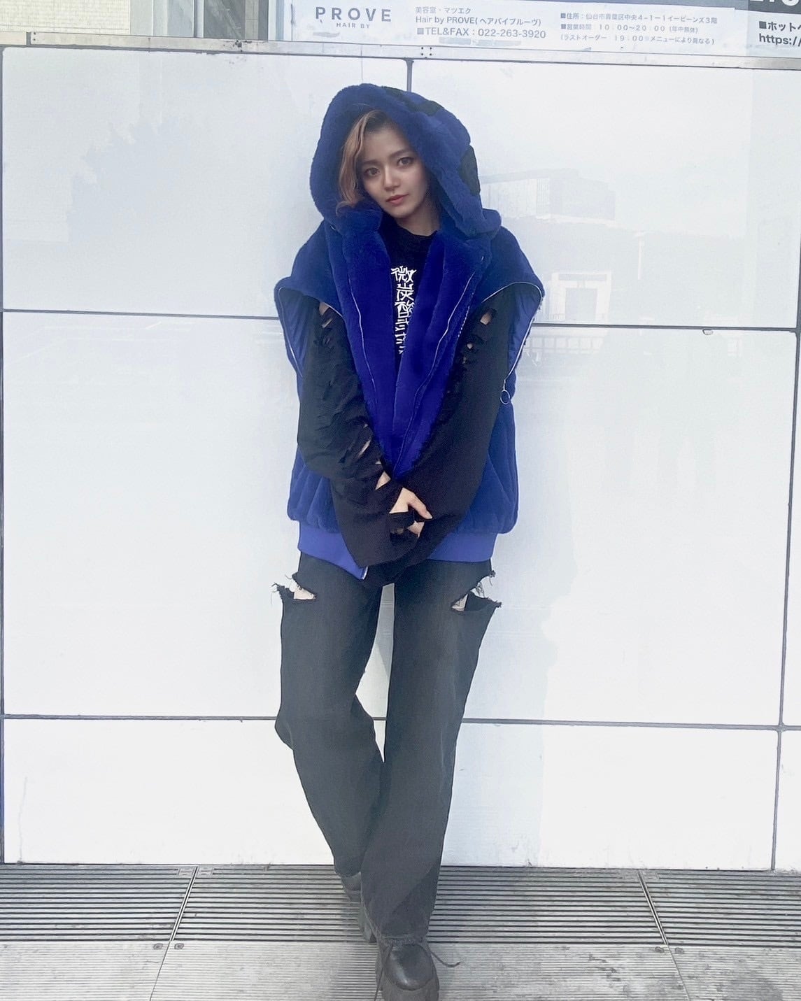 THICC  newjackswag 3way ハイクオリティ　ファーブルゾン アウター　冬服　モテ服　サブカル　地雷　水色界隈　EXIT スラムダンク