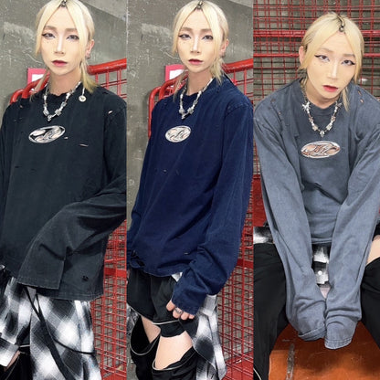 BARCON プレートロゴクラッシュロンT グランジ