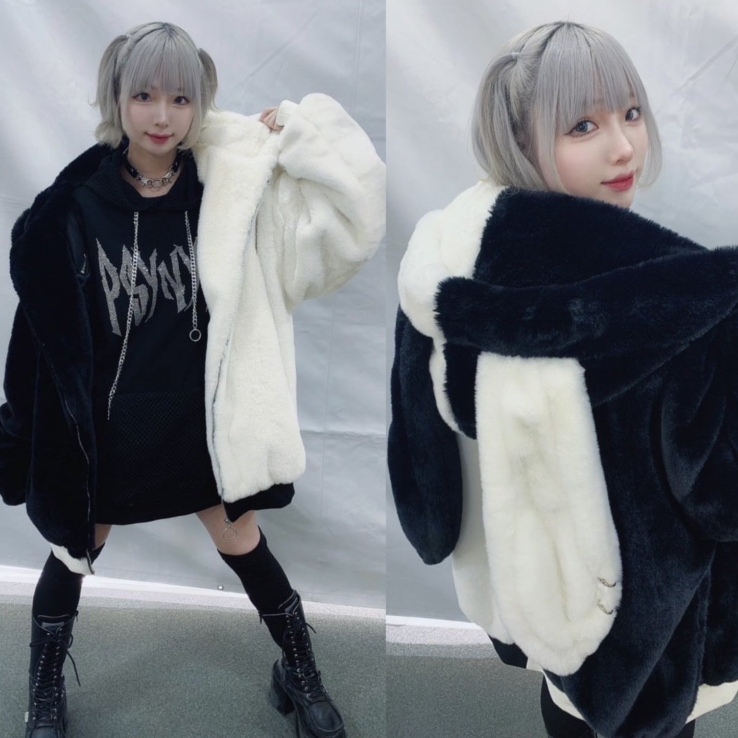 PSYNYXX  ウサ耳ピアス　ハイクオリティファーブルゾン
