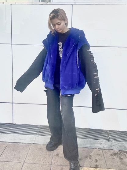 THICC  newjackswag 3way ハイクオリティ　ファーブルゾン アウター　冬服　モテ服　サブカル　地雷　水色界隈　EXIT スラムダンク