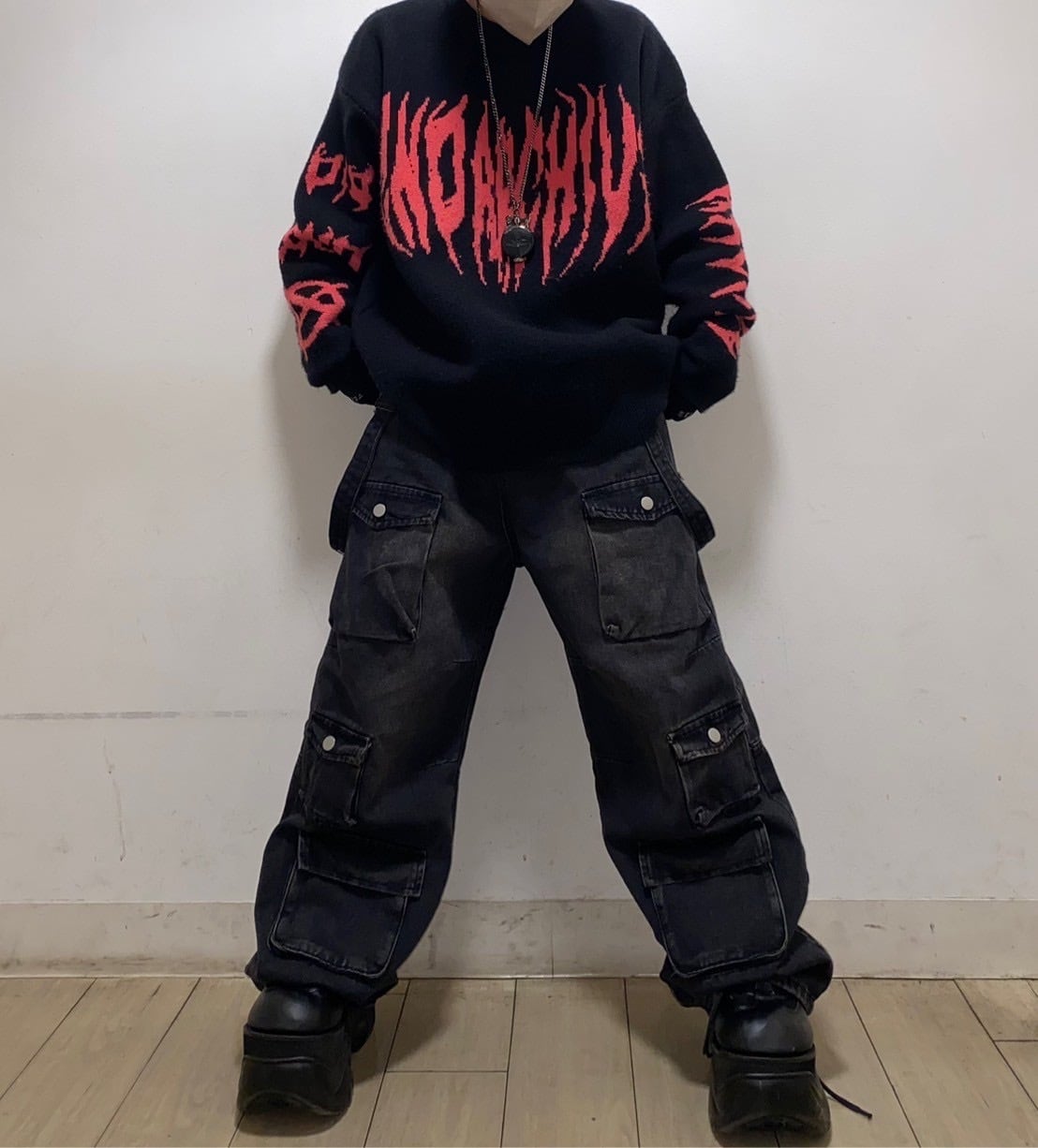 THICC PSYNYXX ワイドカーゴパンツ
