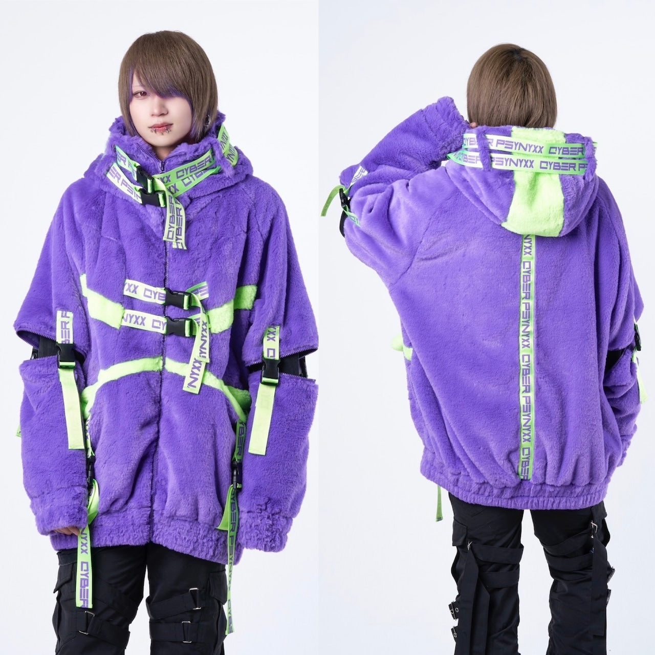 PSYNYXXサイバーファーブルゾン　グランジ　cyber アウター　冬服