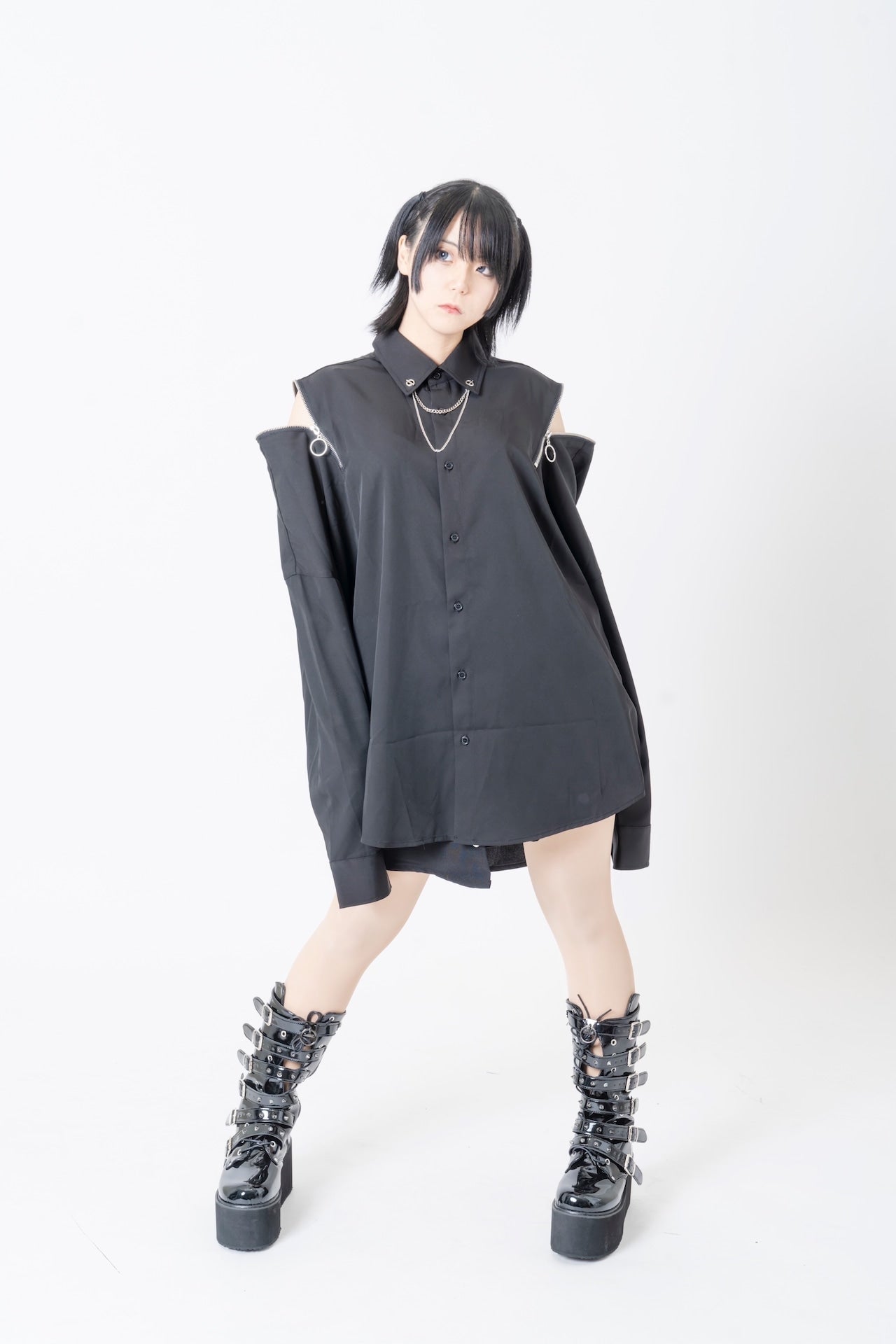 PSYNYXX 新・チェーンZIPシャツ