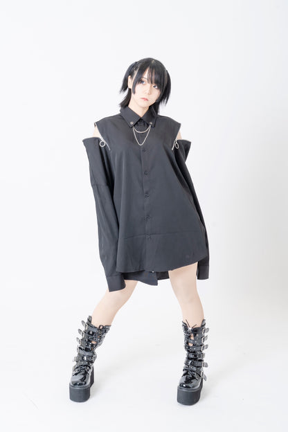 PSYNYXX 新・チェーンZIPシャツ
