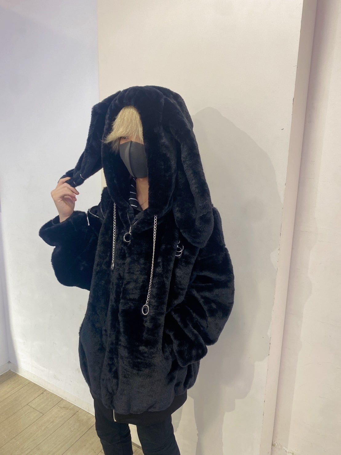 PSYNYXX  THICC  ハイクオリティウサ耳ファーブルゾン