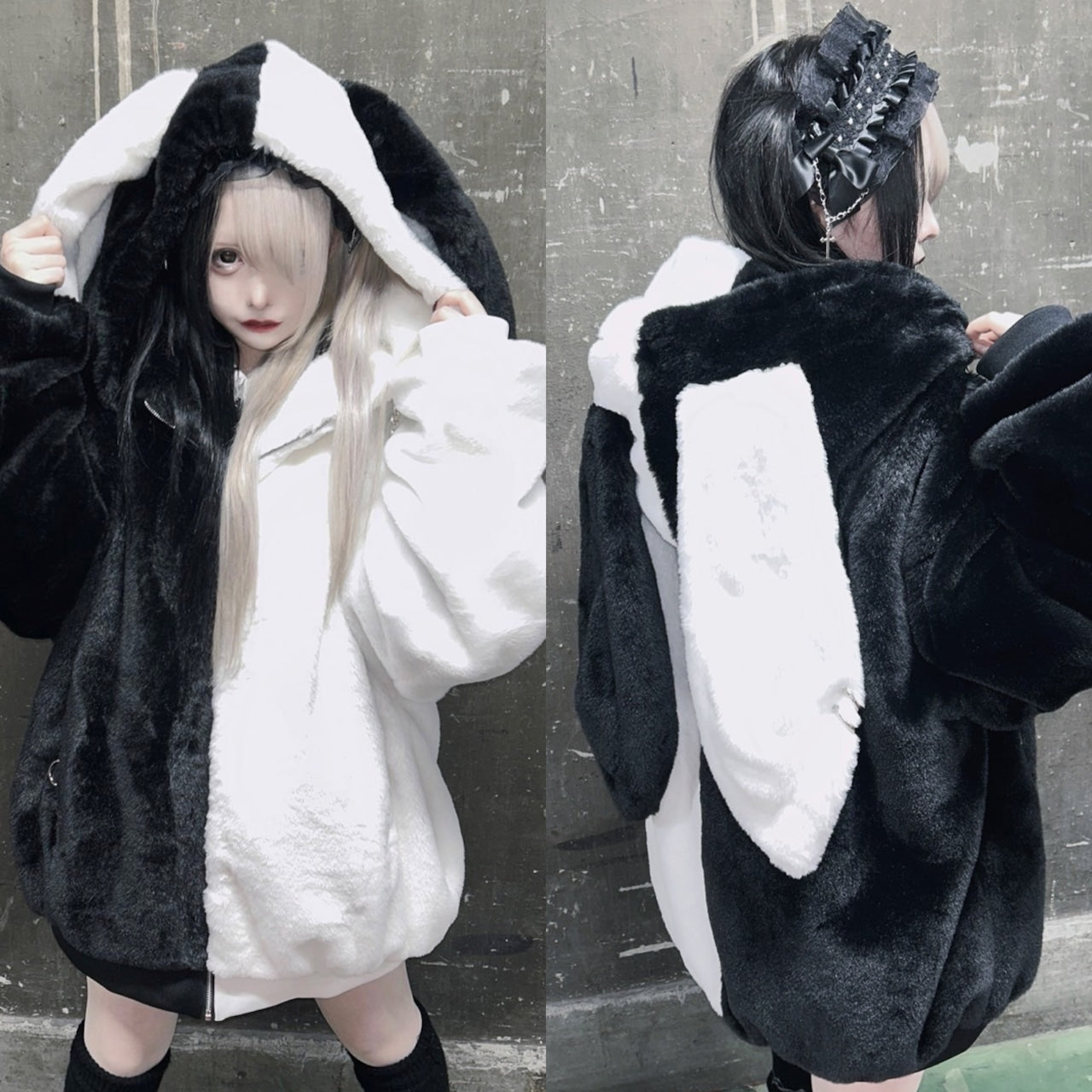 PSYNYXX うさ耳ファーブルゾン 地雷 サブジラ