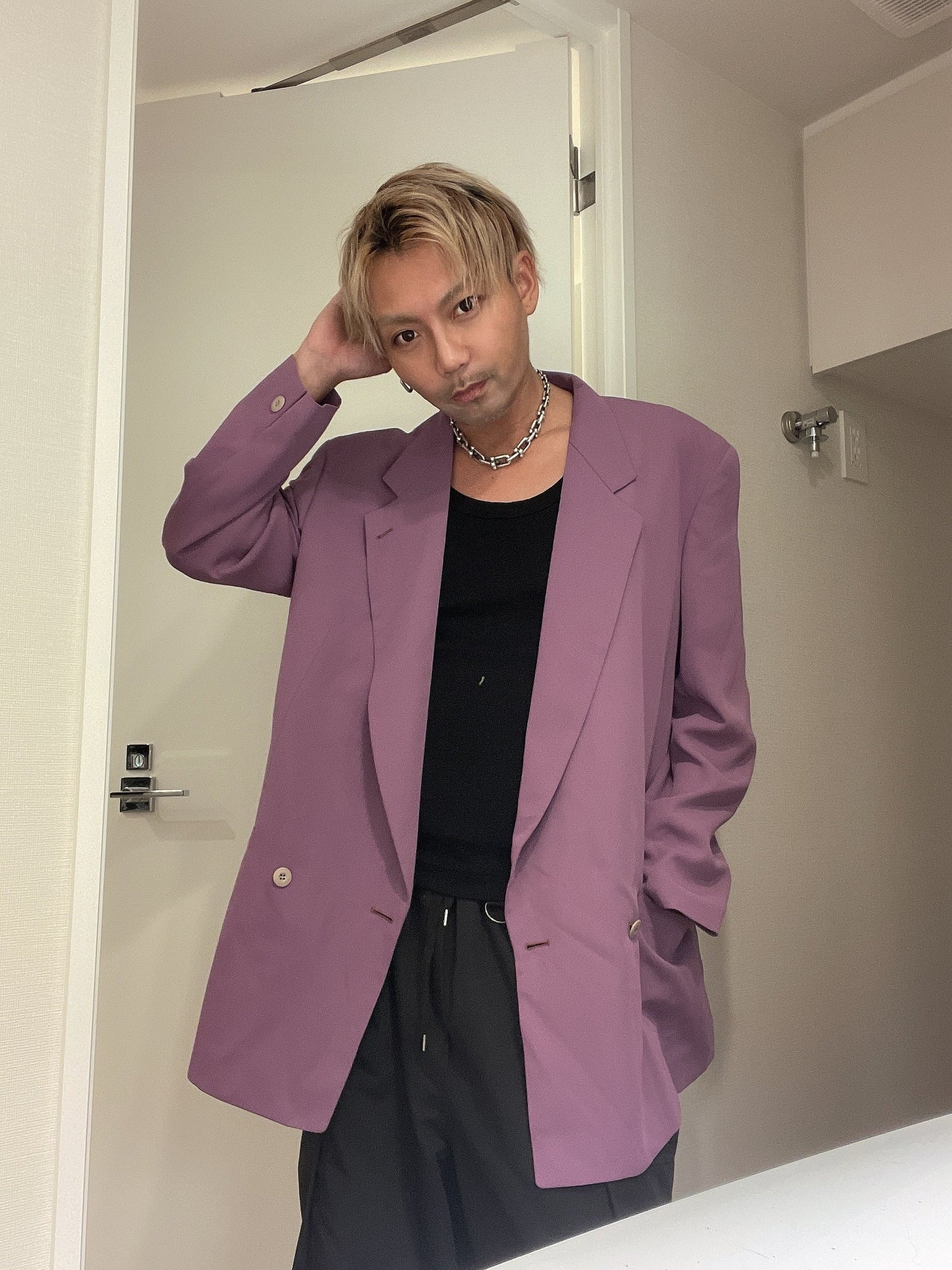 BARCON 肩パッドテーラードジャケット