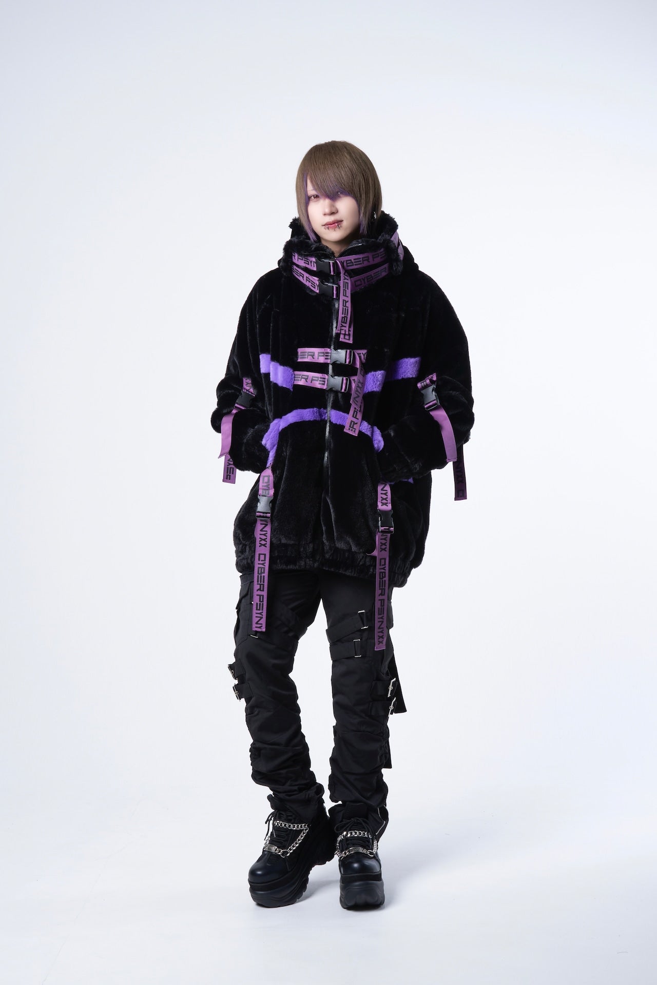 PSYNYXXサイバーファーブルゾン　グランジ　cyber アウター　冬服