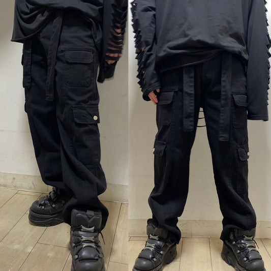 THICC PSYNYXX ベルト付きワイドカーゴパンツ