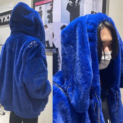 期間限定PSYNYXX ウサ耳ファーブルゾン