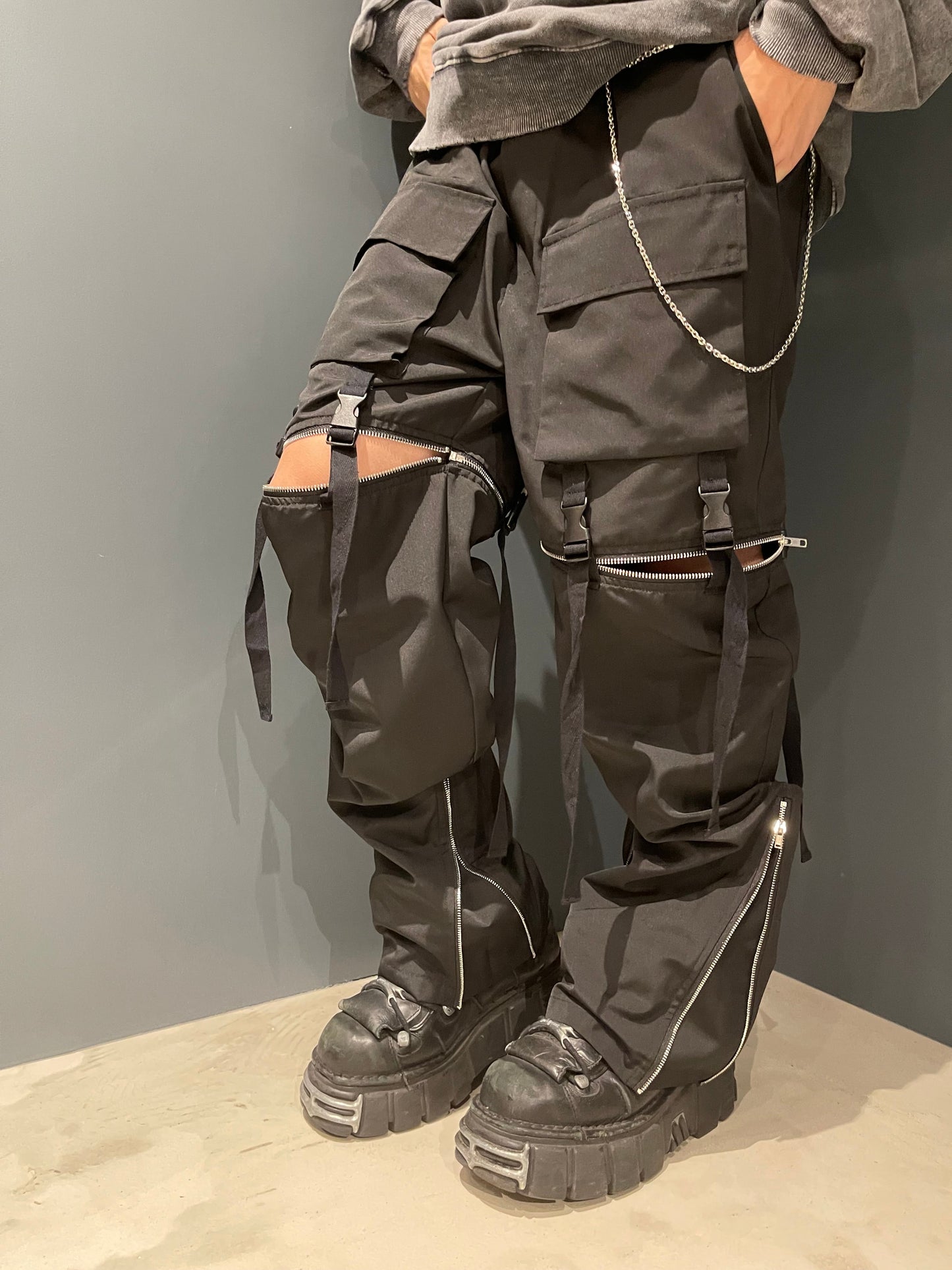 売れ筋NO.1 PSYNYXX THICC ジップワイドカーゴパンツ