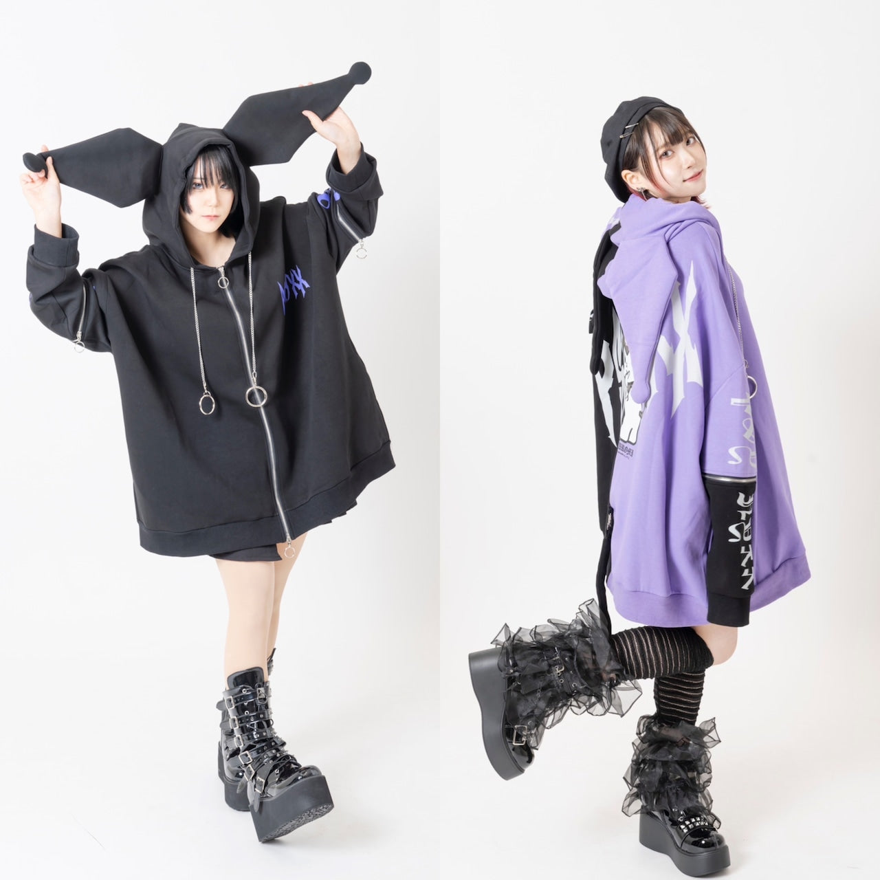 【希少】KUROMIクロミ×PSYNYXXパーカー 地雷 サブカル サンリオ