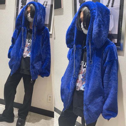 期間限定PSYNYXX ウサ耳ファーブルゾン