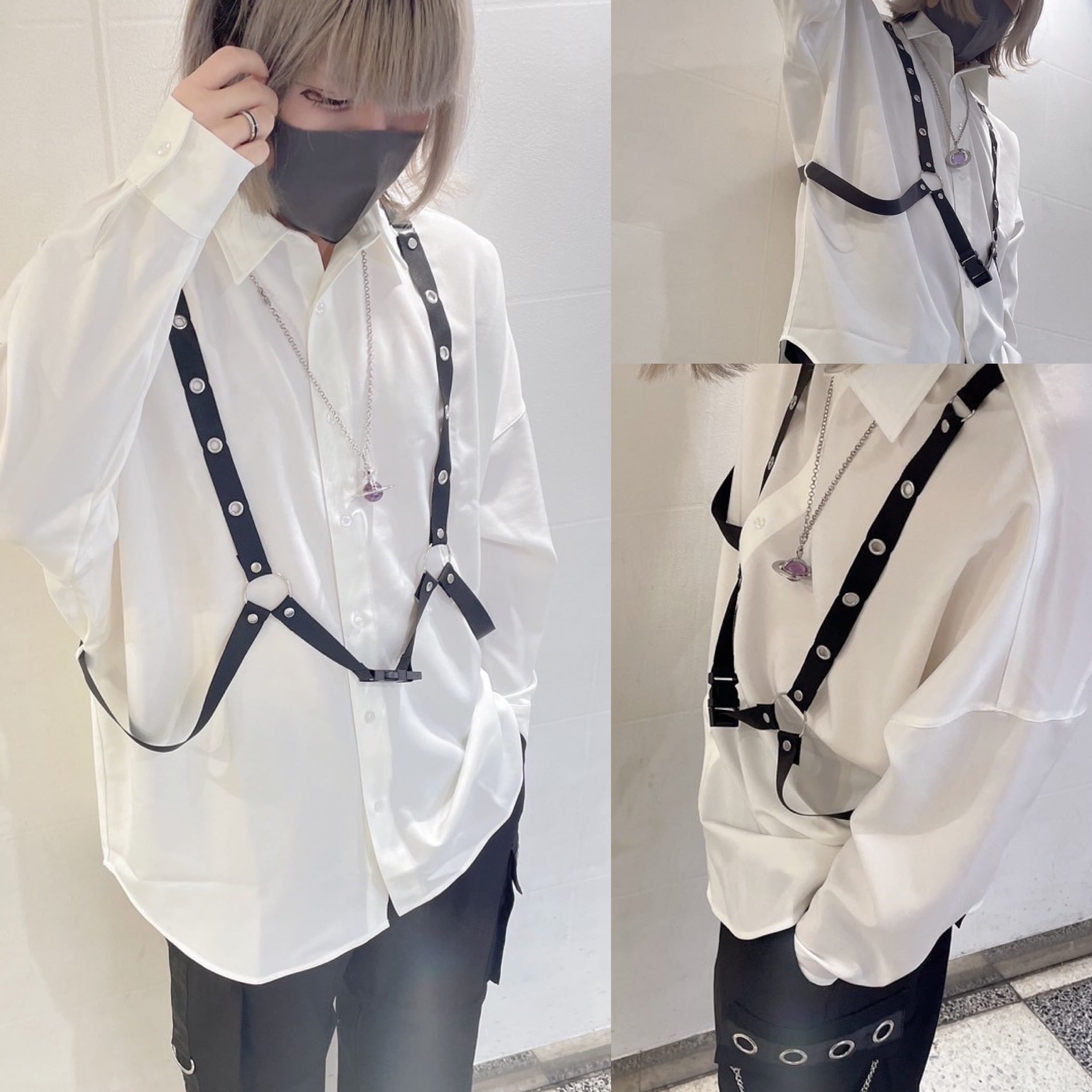 PSYNYXX セレクト　付きチェーンシャツ