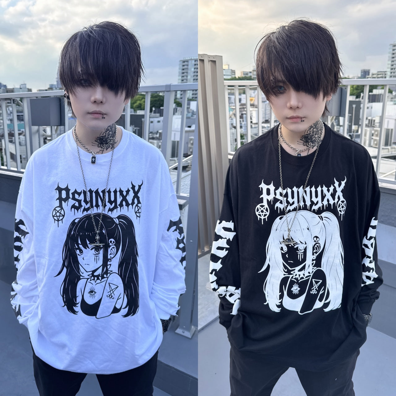 PSYNYXX Y2KガールロンT サブカル サブジラ 地雷 ストリート