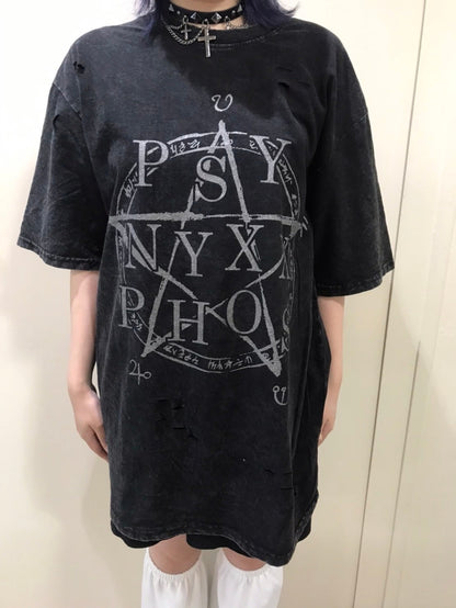PSYNYXX ピグメント魔法陣tshirts